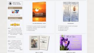How To Order Personalised Memorial Cards