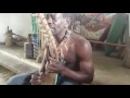 Bokaye playing the ngombi at ebando