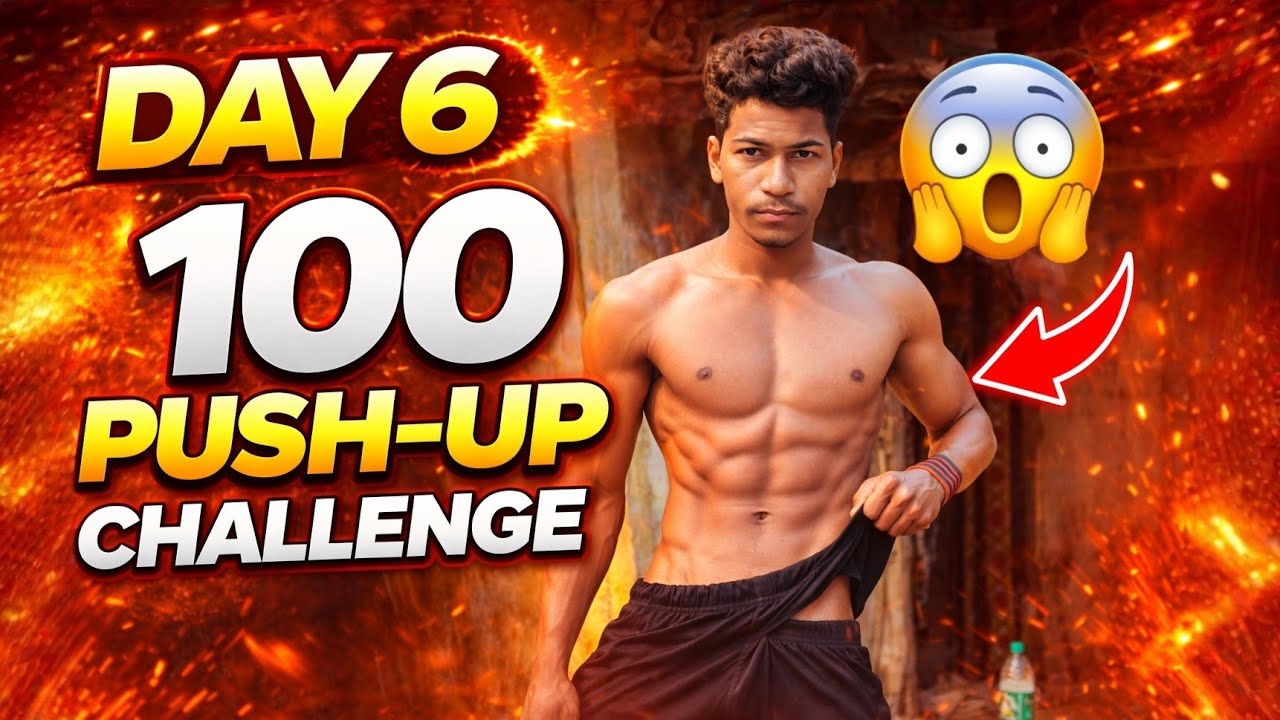 Day 6 of 100 Push-Up Challenge 😱 Insane Results#sanjayaseth - YouTube