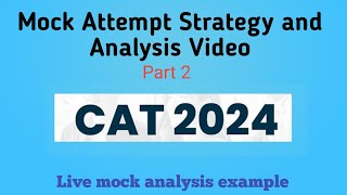 Mock analysis video part 2 | Live mock Analysis example |