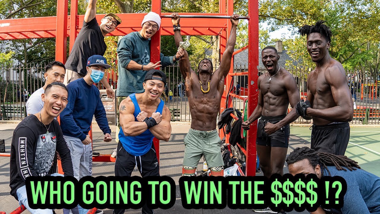 Calisthenics Bar Hang Challenge Winner gets CASH MONEY!! 💰 🤑 (Grip