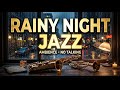 Rainy Night Smooth Jazz in a Paris Coffee Shop 🌧️ Calm Playlist 🎷