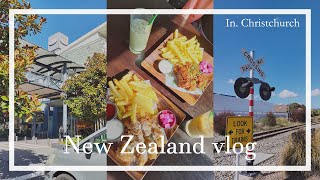 【NZ Vlog】モール行って韓国料理食べた休日｜ジャニヲタの友達は最高✌💜❤️｜クライストチャーチで過ごす普通の日
