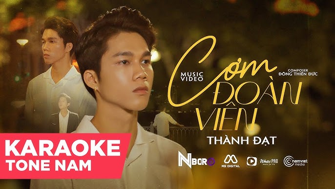 CƠM ĐOÀN VIÊN - THÀNH ĐẠT | KARAOKE TONE NAM ( BEAT CHUẨN )