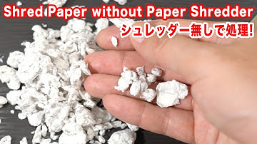 Amazing Way to Shred Paper without Paper Shredder