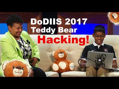 DoDIIS 2017- Teddy Bear Hacking with 11/ yo Cyber Prodigy Reuben Paul