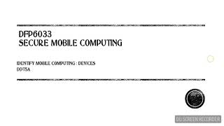 DEVICES MOBILE COMPUTING 