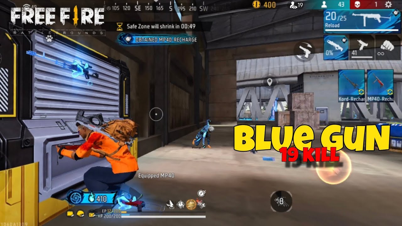 19 KILL BLUE GUN CHALLANGE FREE FIRE