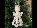 Ангел на елку связанный крючком. How to crochet a Christmas angel.