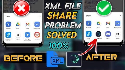 Alight Motion Not Showing In Share Option | Alight Motion Xml Share Problem | How To Import Xml File