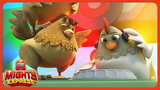 There's Some Funky Chickens on This Train! | Mighty Express | Train Cartoons