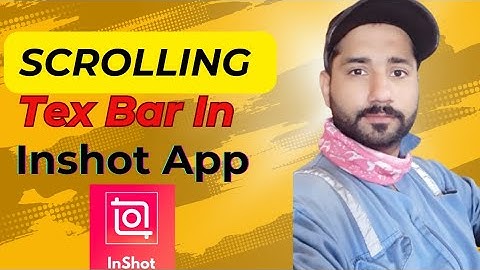 how to add scrolling text inshot app | how to add scrolling text in vedios #aditingvideo #viral