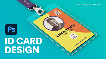 ID Card Design in Photoshop - How to Use Adobe Photoshop (Part 18)