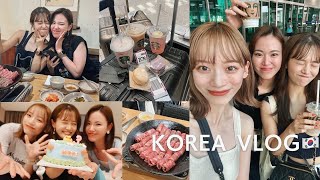 【韓国Vlog】大人の青春旅行🩵3泊4日の爆食韓国が最高すぎたヨ🇰🇷