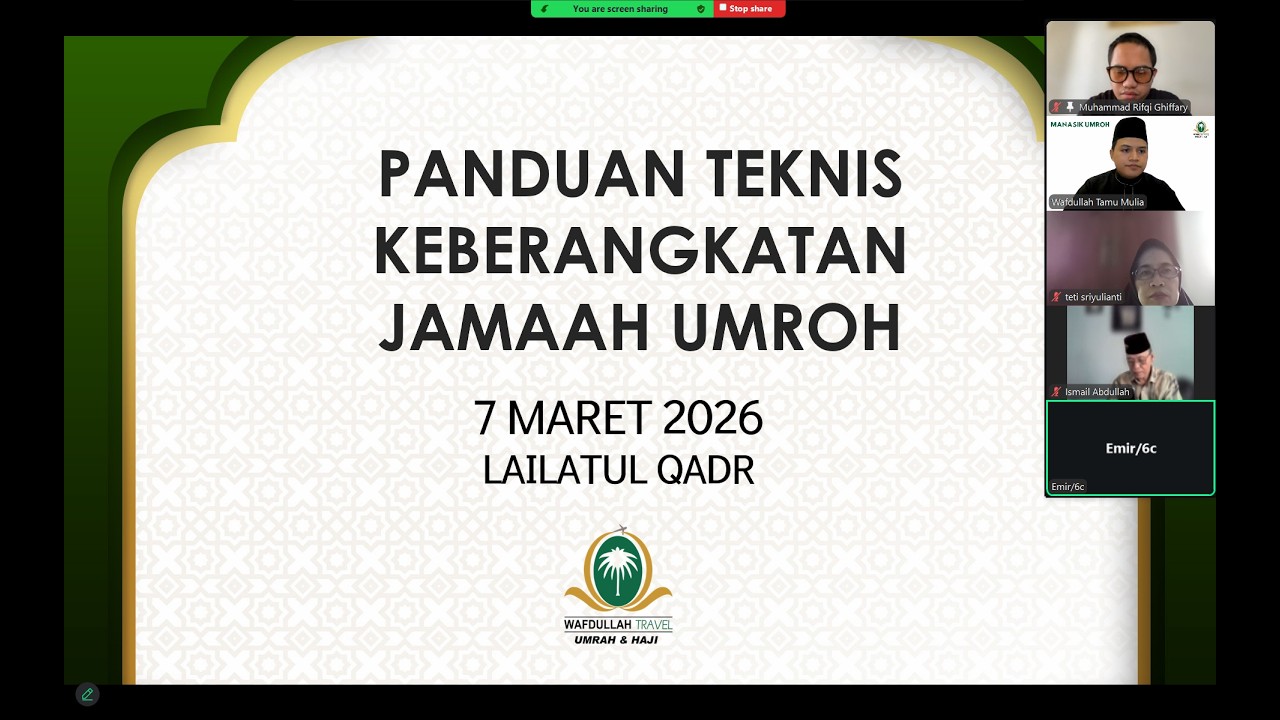 MANASIK ONLINE UMROH LAILATUL QADR 2026