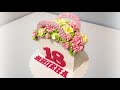 Торт Сумочка с цветами(крем БЗК). /Cake Handbag with flowers(protein custard).