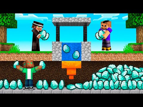 ¡CONSTRUÍ UN POZO TRAMPA Para ROBAR los DIAMANTES de Mis Amigos en Minecraft!