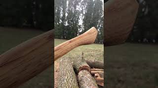 Axe hafting a Kelly works Charleston WV True Temper #axe #hickshickory #handmade #viral