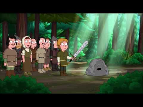 Family Guy King Arthur  Sword in the Stone S15E13 HILARIOUS !!