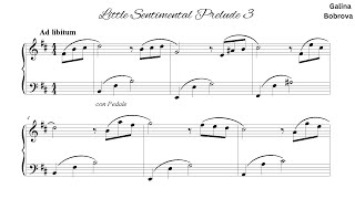 : Galina Bobrova Little Sentimental Prelude 3 for piano