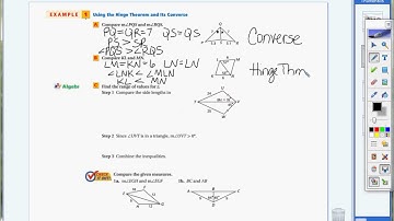 5.6 Example 1  Hinge Theorem and Its Converse