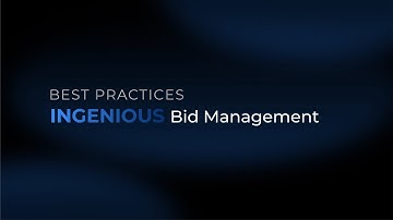 Bid Management Best Practices | INGENIOUS.BUILD | Construction Management Software
