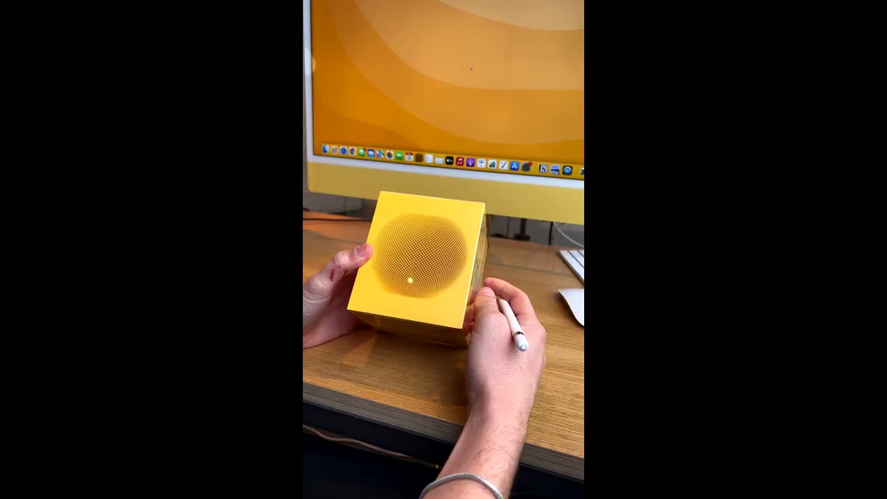 💛 NEW Yellow HomePod mini UNBOXING #Shorts - YouTube