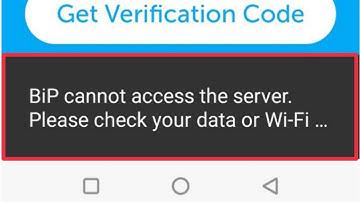 How To Fix BiP Cannot access the server Please check your data or Wi-Fi... Problem solve