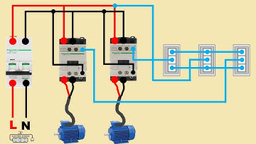 2 motor control from 3 places