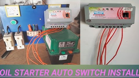 Single phase starter auto switch installation । how to install Auto switc in oilstarter #viralvideo