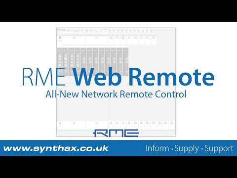 RME Audio Web Remote Tutorial (12Mic, AVB Tool, M-1610 Pro, M-32 Pro AD and DA)