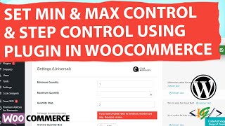 How to Set Min Max & Step Control for Product Quantity using Plugin in WooCommerce WordPress