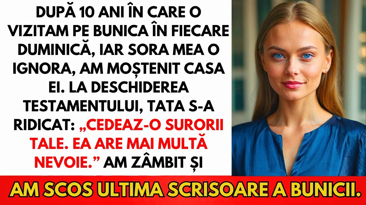 Am Moștenit Casa Bunicii, Părinții Au Spus Să O Dau Surorii Mele Șomere 