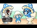SKIBIDI but EVERYONE are SMURF CAT // Poppy Playtime Chapter 3 Animation