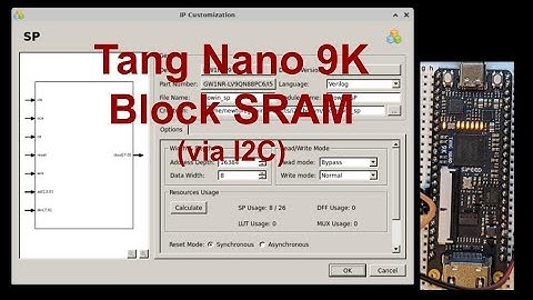 Block SRAM on the Tang Nano 9K FPGA Development Board, Test Via I2C