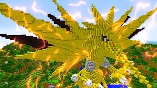 MINECRAFT vs POKEMON GO : GIGA ZAPDOS VS REZENDEEVIL !!