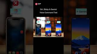 Siri, Bixby & Gemini Voice Command Test #siri #bixby #gemini