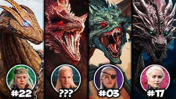 All 31 Dragons & Their Riders in HOUSE OF THE DRAGON Explained | Game of Thrones Entire Lore!