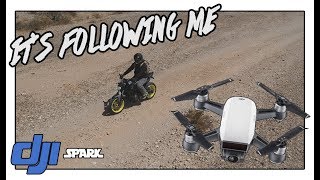 DJI Spark Active Tracking A Motorcycle - HOW TO