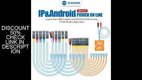 SUNSHINE iBoot D IP&Android Power on Cable Supports IP6S-15PM, Suitable for SAM/HW/OP/VI/MI/MZ and o