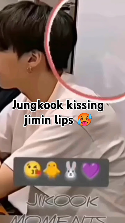 OMG 😰😱 jungkook kissing jimin lips 🥵#shorts #bts #kiss #trending #lovestatus #jimkook