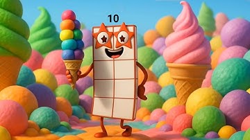 @numberbox-of-numberblocks Learn to Multiply by 10 with Numberblocks! Fun Math Cartoon for Kids