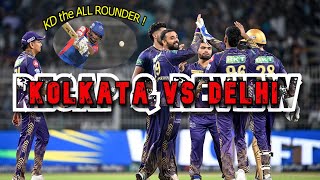 #kkrvsdc | Kolkata spins out Delhi | Kuldeep Yadav Batting | #IPL points table | Kolkata vs Delhi
