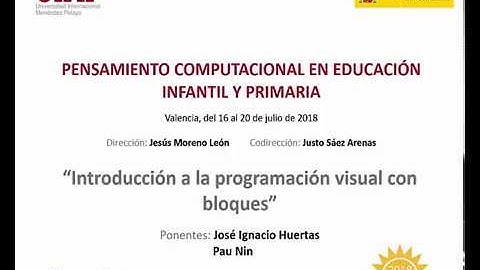 Vídeo 1.1. Introducción a la programación visual con bloques (1ª parte).