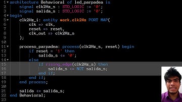 El LED que parpadea, en VHDL