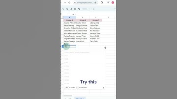 FLATTEN Function in google sheet #excel #shorts