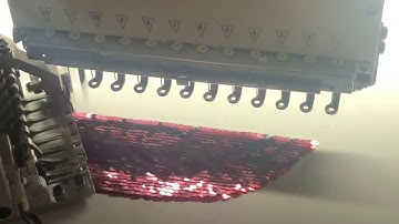 8 sequins device on Richpeace embroidery machines test in Richpeace factory