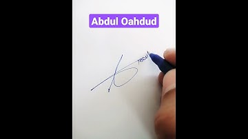 Abdul Oahdud Name Signature Request done