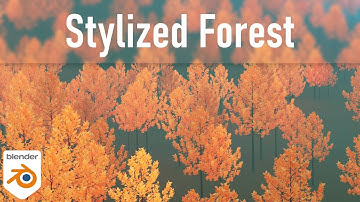 Easy Stylized Forest in Blender [Blender 2.91] | English