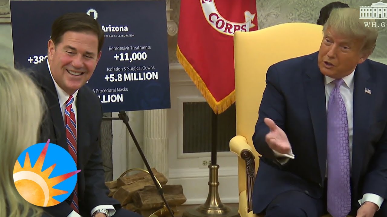 Gov. Ducey meets with President Trump at the White House and gives an update on COVID-19 in Arizona